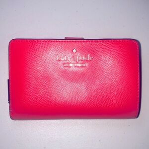Kate Spade Vibrant Coral Red Wallet